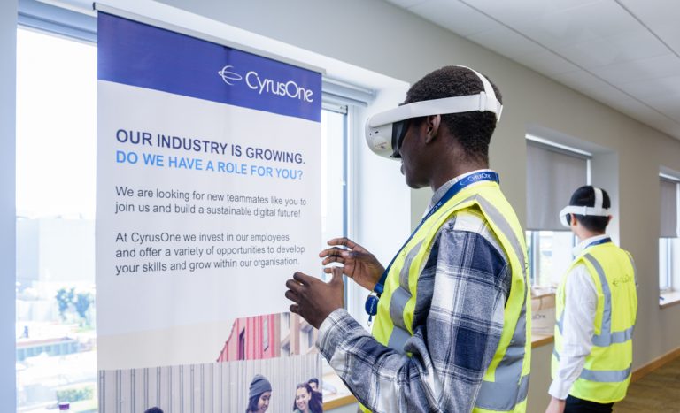 Students get inspirational tour of data centre with CyrusOne