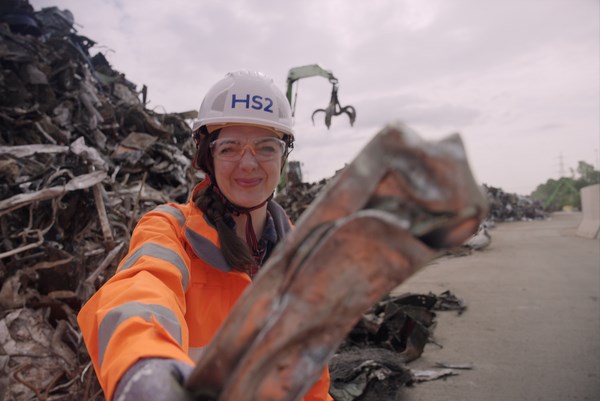 HS2’s demand for UK recycled steel supports hundreds of jobs while cutting carbon in construction