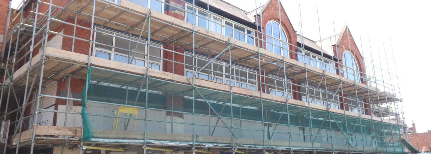 Works progress at new central Northampton student digs